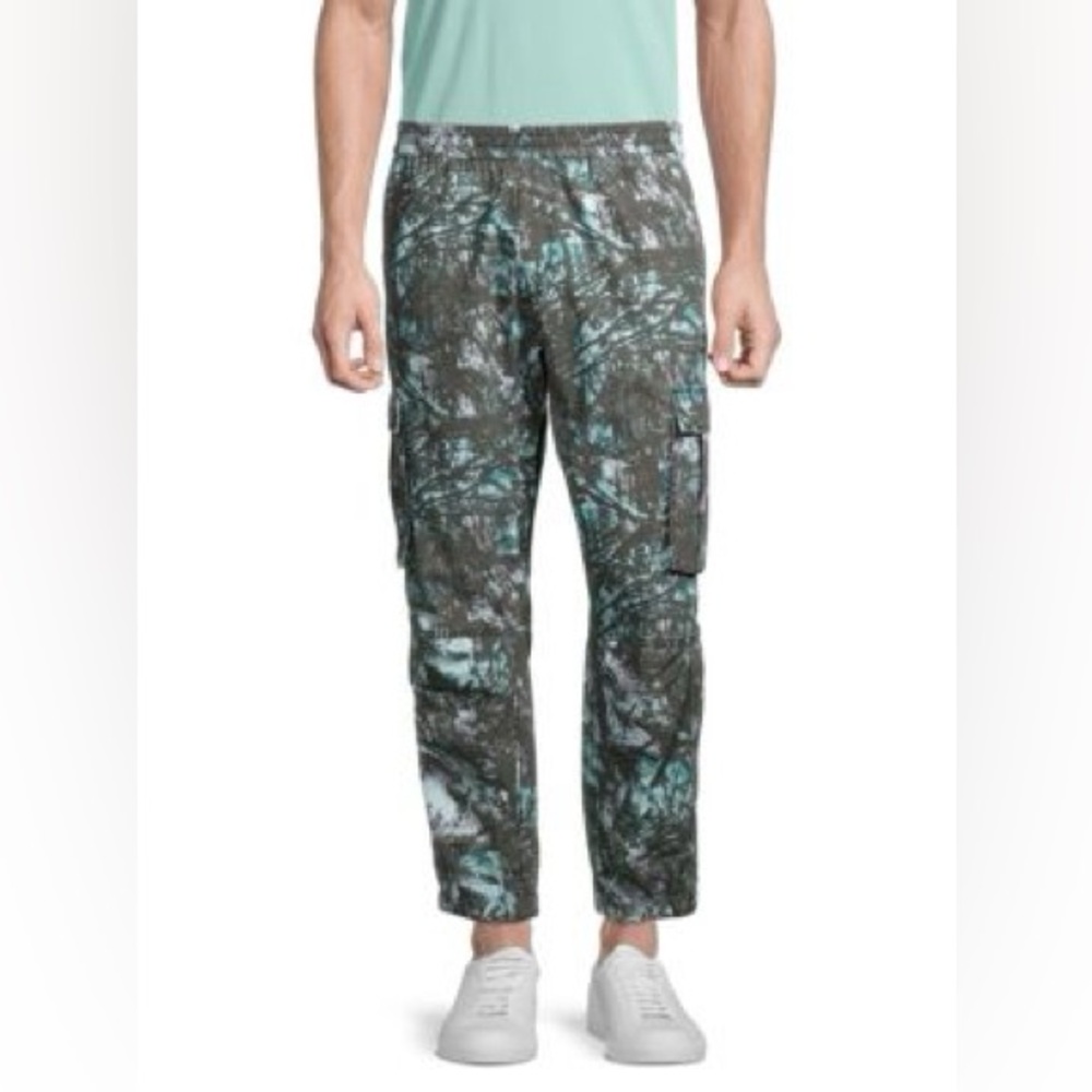 ATM ANTHONY THOMAS  Tech Camo RipStop Abstract Cargo Jogger Pants Mens New LARGE